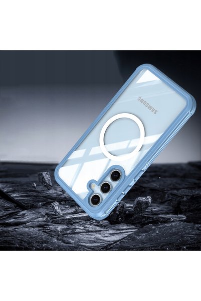 NO BRAND Husă pentru Samsung Galaxy S25, 360 °   Husă blindată pentru MagSafe