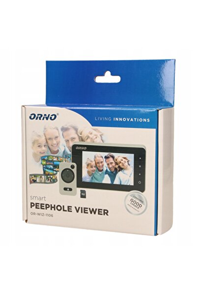 Orno Cameră video electronică pentru ușă cu senzor de mișcare și funcție de î...