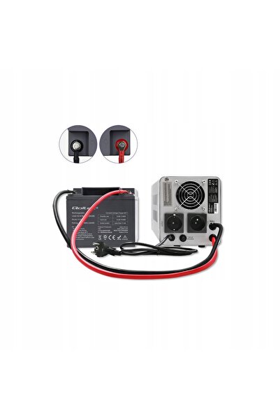 Qoltec UPS INVERTER Sursă de alimentare de urgență 800VA 560W Fază fixă Undă ...