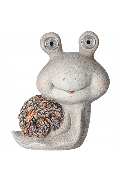 Progarden Figurină de grădină Melc Solar pentru terasă și balcon, 31 cm, Lumi...
