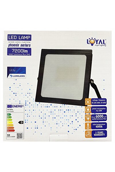 NO BRAND Proiector LED de exterior 50W 7200lm IP65