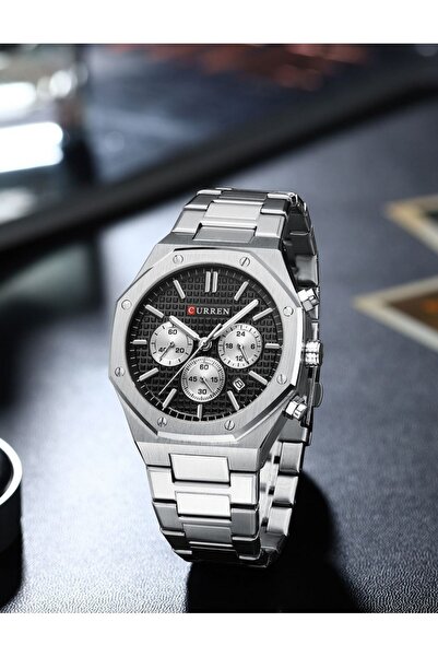 NO BRAND CURREN 8440 CHRONO CEAS BĂRBĂTESC + CUTIE