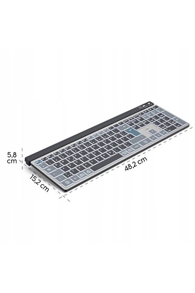 Hama Tastatură Wireless Multi-Dispozitiv Wk-750 Criptare AI Negru