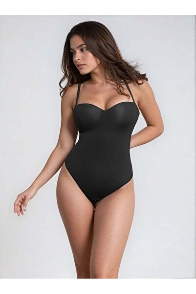TaliedeViespe Body Tanga Modelator Dintr-o Singură Bucată, Tip Tanga cu Cupe ...