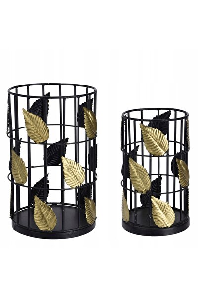 Excellent Houseware Suport de lumânări metalic decorativ pentru lumânări tip ...