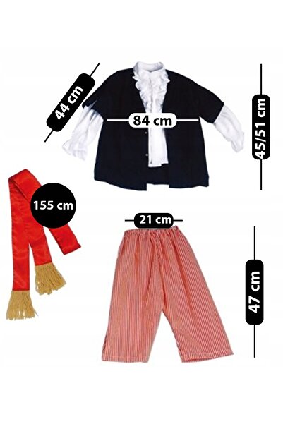 NO BRAND Costum de pirat de carnaval pentru copil, accesorii pentru bal masca...