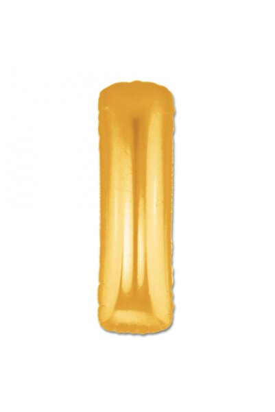 naque Letter I Foil Balloon Gold Color 40 Inch