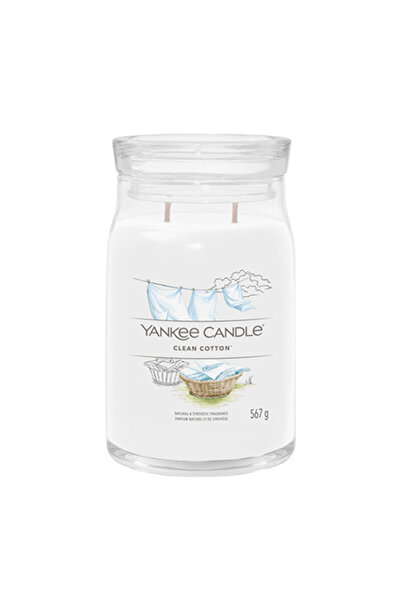 Yankee Candle Clean Cotton Signature Large Candle, 567 g