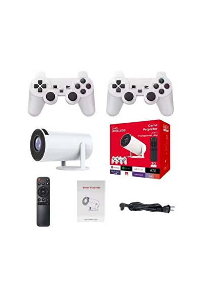 Generic 2-in-1 Smart Game Projector with 4K Support, WiFi 6, and Dual Wireles...