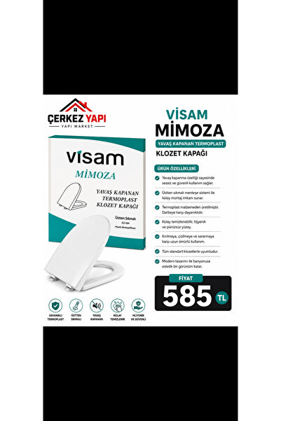 Genel Markalar Visam Mimoza Yavaş Kapanan Termoplast Klozet Kapağı