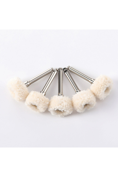 Choice Cotton 5Pcs Dental Polishing Brush Felt Wheel Wool Cotton Polishing Br...