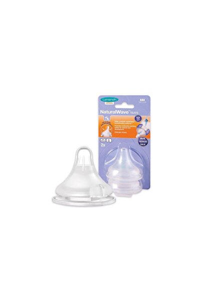 lowell home Natural Wave Baby Bottle Teat Fast Flow 2 Pack