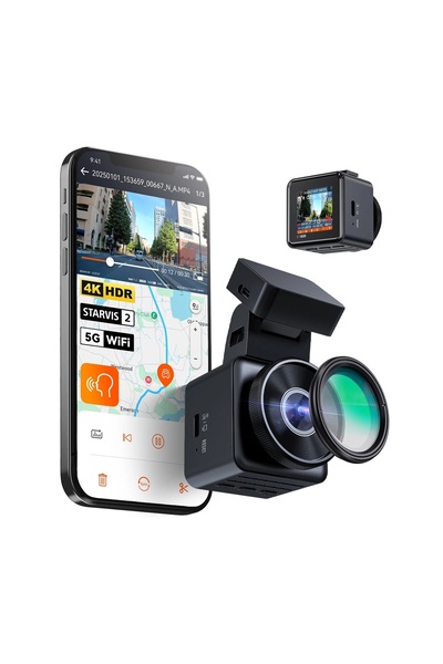 VANTRUE Element1 PRO 4K UHD Wi-Fi CPL Filitre Hediyeli Mini Araç Kamerası