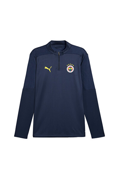 Puma Fenerbahçe Training 1/4 Zip Top Men's Navy Blue T-Shirt