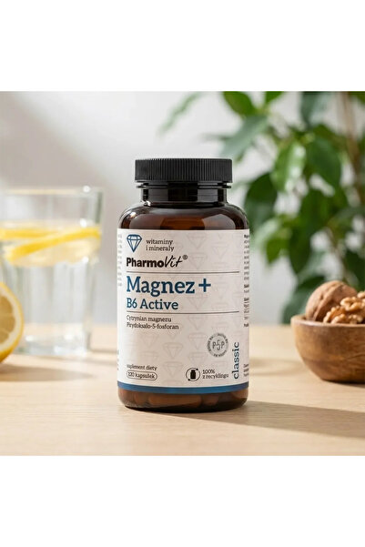 Pharmovit Магнезий с витамин B6, хранителна добавка, Фармовит, 120 капсули