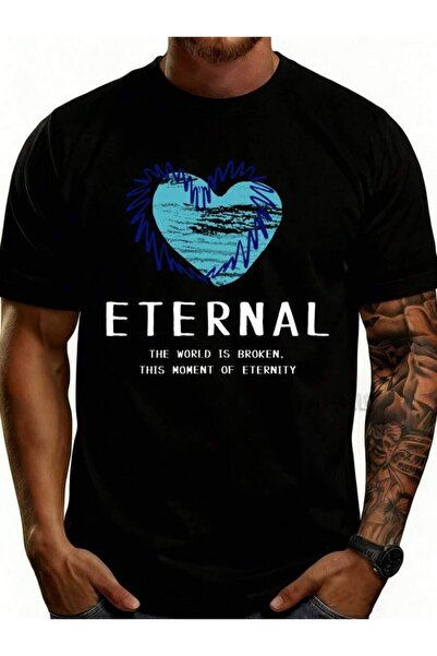 Astogria13 Men'S% Graphic-Shirt Breathable Soft Lightweight Heart Ocean Waves...