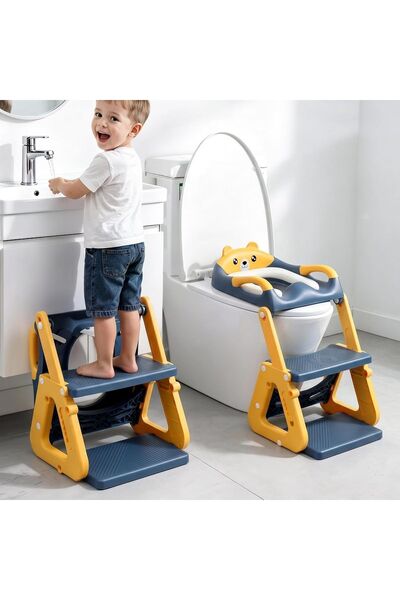 Dotail Step Toilet Seat Reducer for Children, 2-in-1, Adjustable Height 38–47...