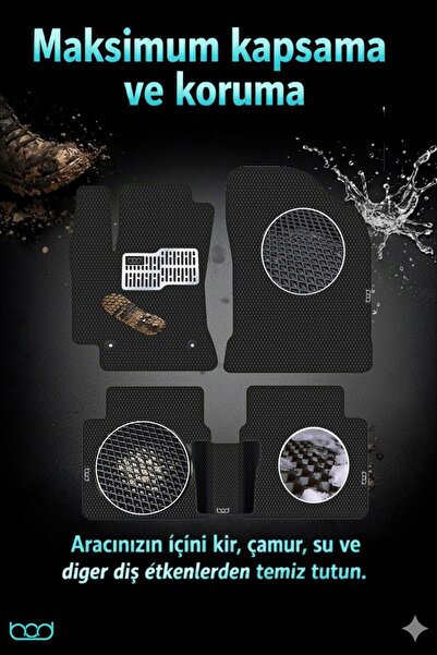 Bod Togg T10X Uyumlu EVA Hücreli Premium Plus Oto Paspas Takımı 2023-Sonrası