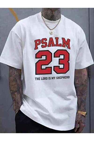 23ERVA Psalm 23The Lord Is My Shepherd Bible Verse Shirt Red Digital Decorati...