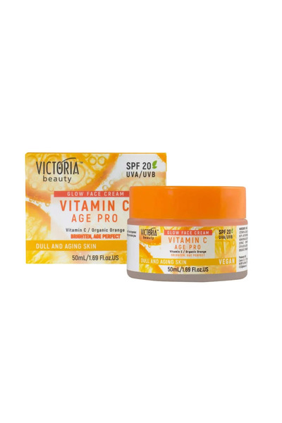 Victoria Beauty Βιταμίνη C Age Pro Κρέμα Ημέρας Λάμψης, Βίγκαν Κρέμα Προσώπου...