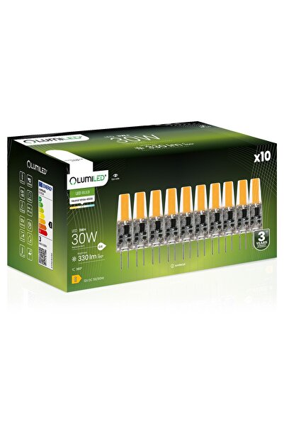 Lumiled 10x Bec LED G4 tip capsulă 3W = 30W 330lm 4000K Neutru 360 °   FILAME...