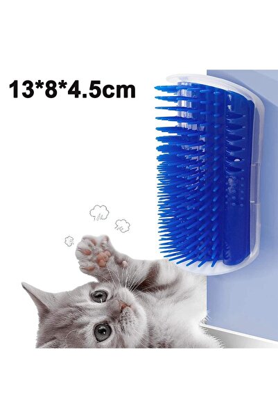 Generic Perie pentru îngrijirea pisicilor, plastic, îndepărtare păr, 13cm, Al...