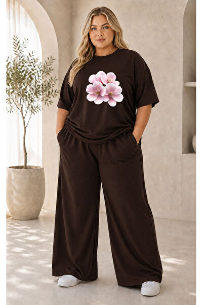 Prekarya design Women's Plus Size Premium Oversize Cotton 2-Piece Tracksuit S...