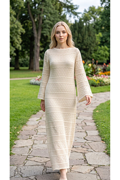 3B Stil Innerwear Double Set Openwork Knitwear Dress