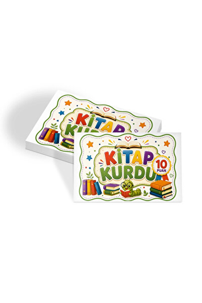 heptex Kitap Kurdu Öğrenci Başarı Kartı 50 Adet