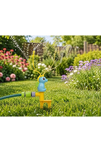 Generic Brand Seahorse-shaped garden sprinkler for children