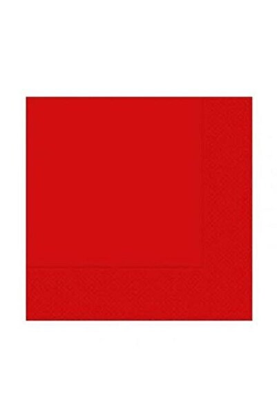 BenimMarifetlerim Plain Red Paper Napkins 33X33