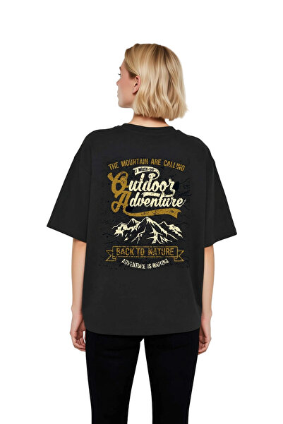 PayBuy Γυναικείο μπλουζάκι oversized με θέμα την ορεινή περιπέτεια, ρετρό στά...
