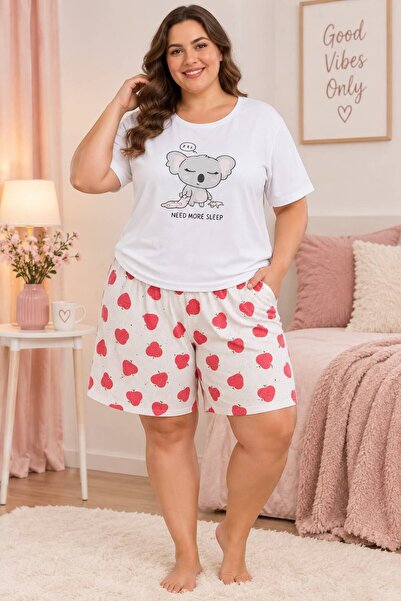 3S MODA Kuala Printed Plus Size Pajama Set
