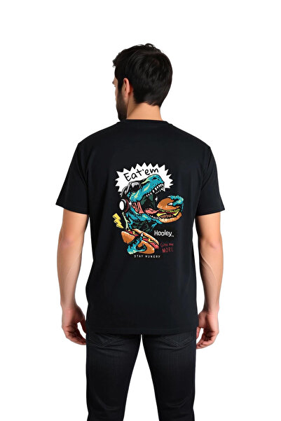 PayBuy Men's Graphic Printed Food Humor T-Shirt Dinosaur Pattern Relaxed Fit ...