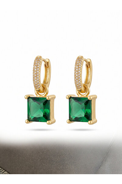 Rüzgar Alaz Anturaj Earrings Emerald