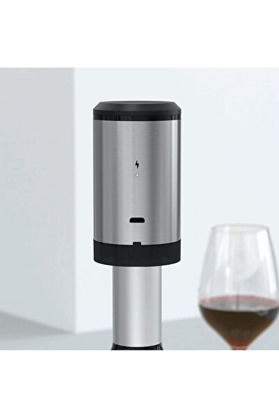 OEM Dop electronic pentru vin, Pompă de vid, Reîncărcabil, EASY KVS-27, Argintiu