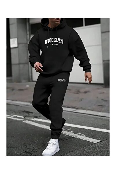 LOTS MODA BROOKLYN NEW YORK PRINTED UNISEX ΓΥΝΑΙΚΕΙΟ/ΑΝΔΡΙΚΟ ΣΕΤ ΦΟΡΜΑ ΜΕ ΚΑΠ...