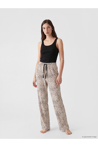 LC Waikiki Leopard Embroidered Women's Pajama Bottoms for Style Enthusiasts f...