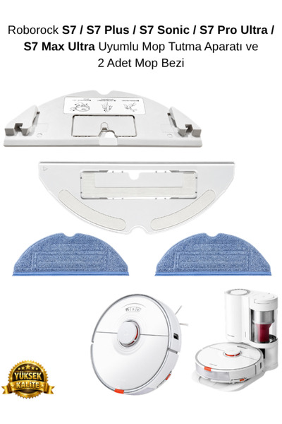 Roborock S7 / S7 Sonic / S7 Plus / S7 Max Ultra / S7 Pro Ultra Robot Süpürge ...