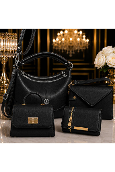 MODAMARKM Luxury Set of 4, Excellent Quality Shoulder and Handbag, Multi-Sect...