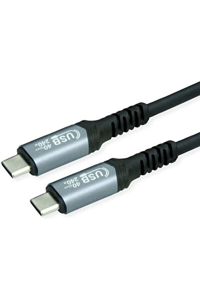 Roline Καλώδιο USB Type-C 0,8μ 240W Μαύρο