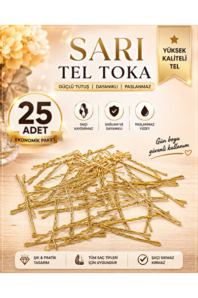 irtihal Sarı tel toka 25 adet