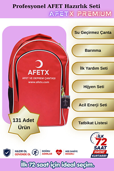 Afet ve Deprem Çantası - AFETX PREMİUM