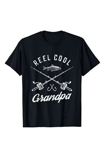 k222 تي شيرت هدية للجد الصياد من Reel Cool Grandpa Fishing، مصنوع من القطن ال...