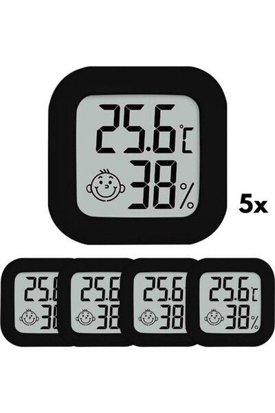 OEM Set de 5 higrometre Knaak - Termometru de interior - Contor de umiditate ...