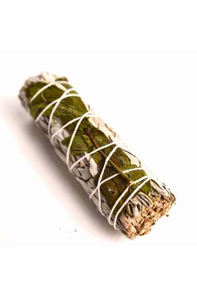 craftmystic California White Sage Bouquet with Mint - Purification and Revita...