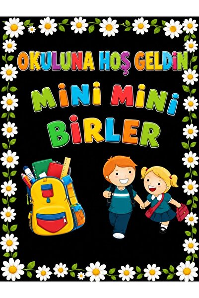PROMISEBACKDROP2 150x200 cm, Okuluna Hoş Geldin, Mini Mini Birler, Okul Etkin...