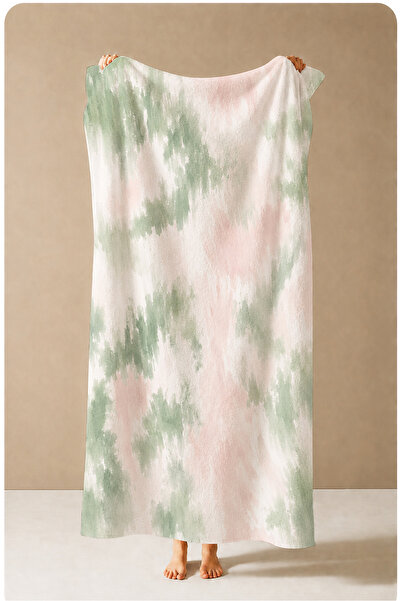 Evmila Pastel Peach Mint Thin Vertical Striped Patterned 70X150 Beach Towel -...