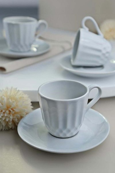 Kütahya 6 Cup Set 80 Cc Porcelain