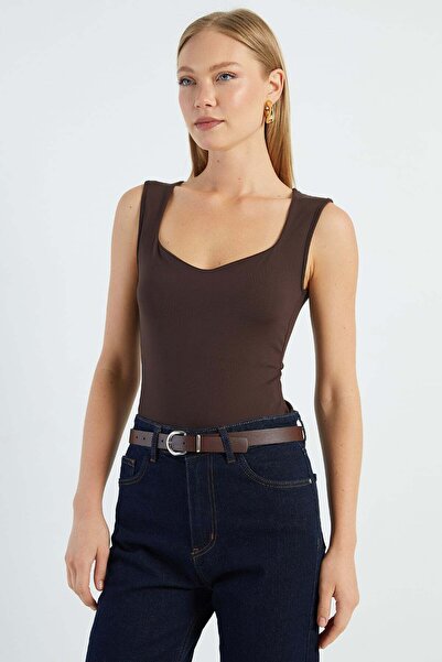Fulla Moda Basic U-Neck Snap Body